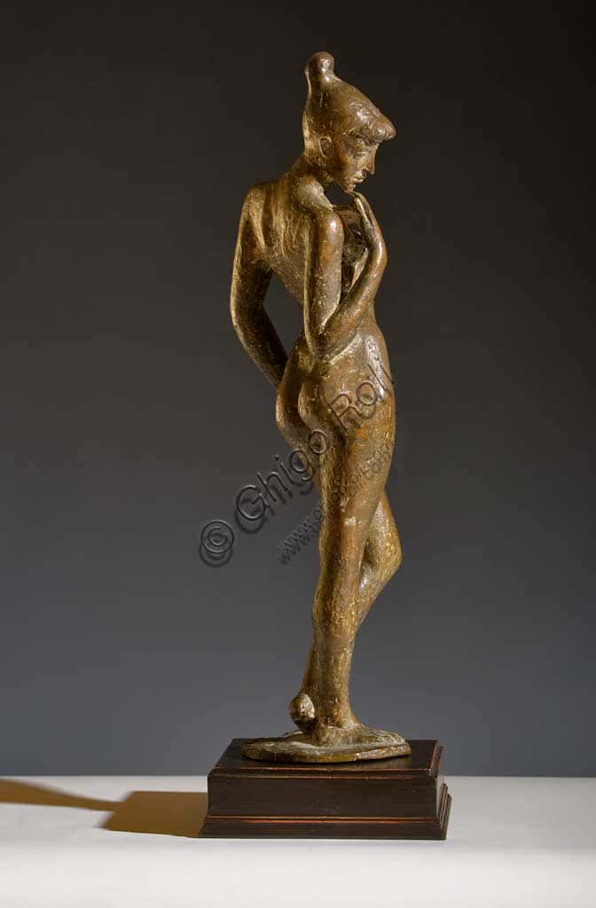 Bronze Sculpture: Standing Female Nude by Carlo Baraldi (1860-1935)