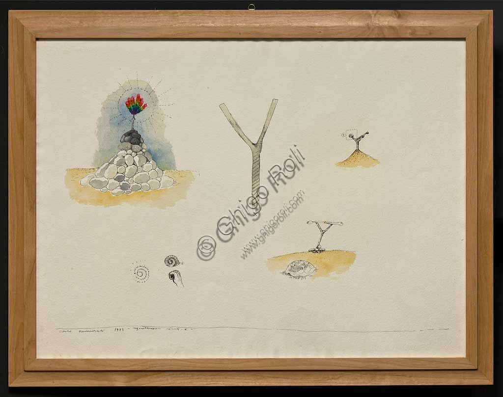 Carlo Cremaschi's Painting 'Regnotempo' - Assicoop Unipol Collection
