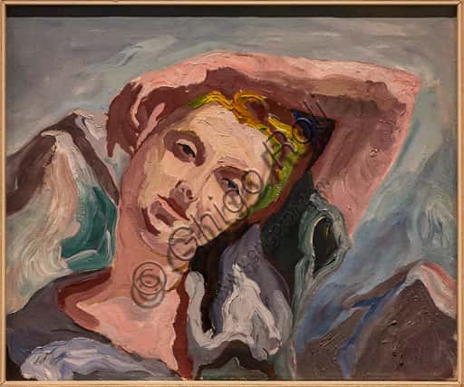 "Young Woman" by Carlo Levi: 1934 Oil Painting at Museo Novecento
