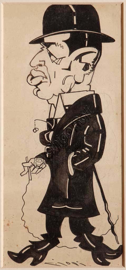 Mr Cavallini: Drawing by Italian Artist Casimiro Jodi from Assicoop - Unipol Collection