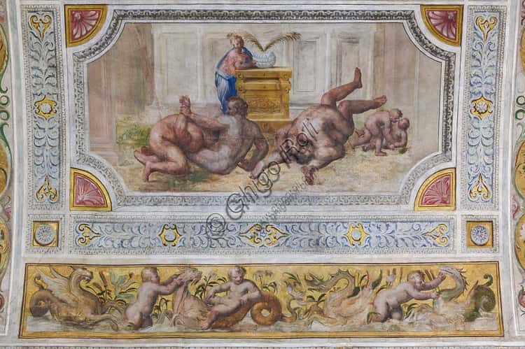 La Lotta: l'affresco del Castello Estense di Ferrara