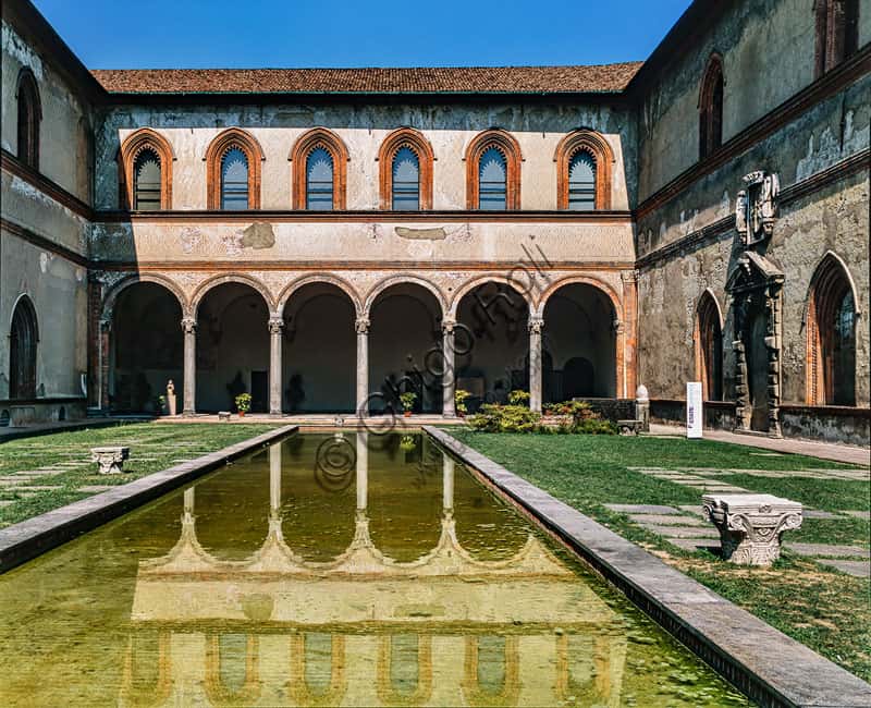 Sforza Castle Milan: View of the Ducal Courtyard