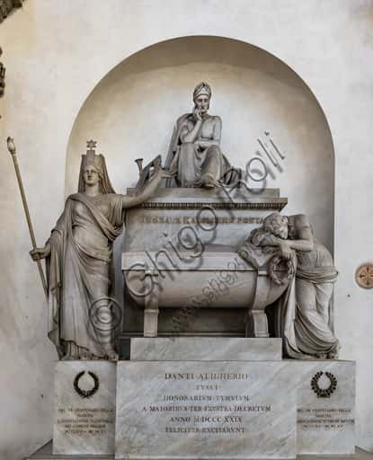 Dante's Cenotaph by Stefano Ricci in the Basilica of Santa Croce