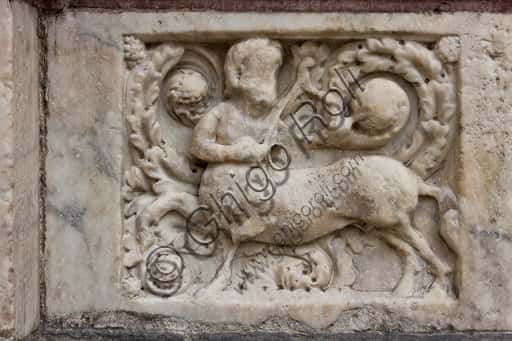 Centaur Archer Sculptural Panel, St. Lawrence Cathedral Genoa