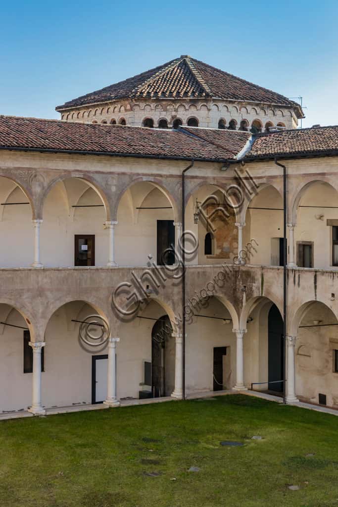 Cloister and Tiburon of Santa Maria in Solario, Santa Giulia Museum in Brescia