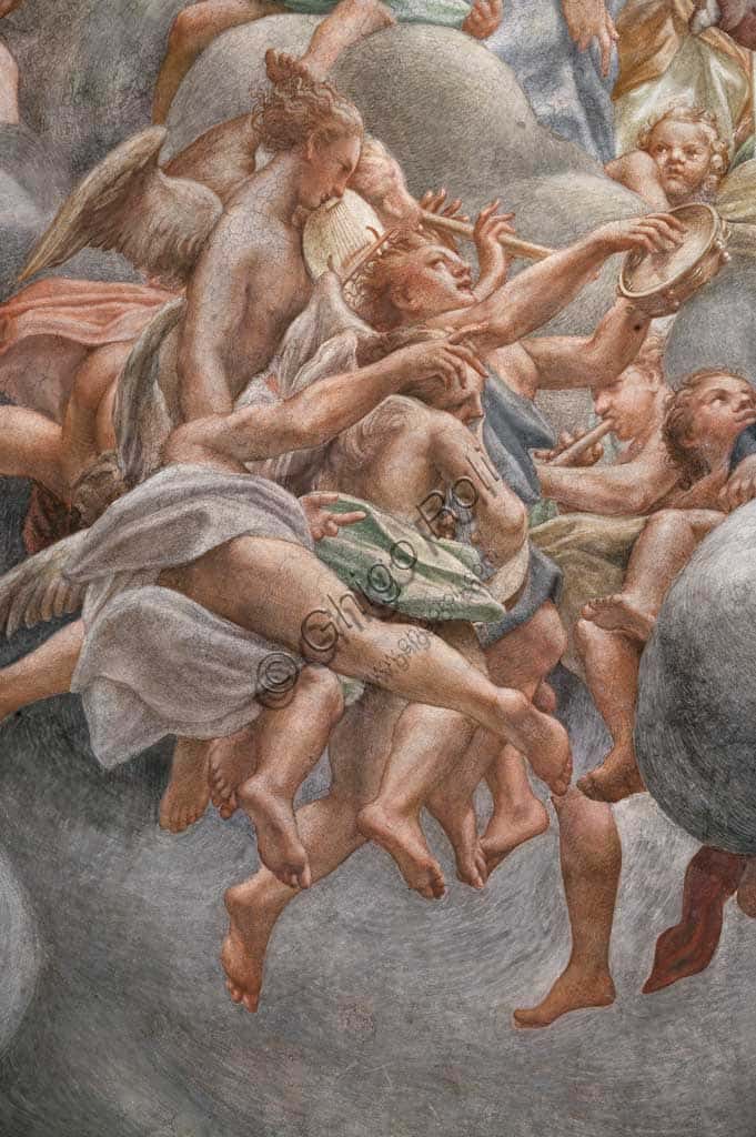 Correggio's Assumption of the Virgin: Angels Playing Instruments in Parma Cathedral Dome