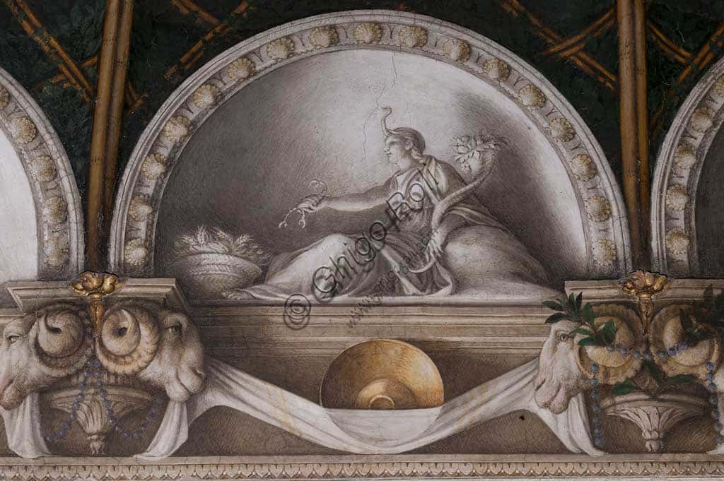 Monochrome Fresco of Ceres in the Chamber of St Paul, Parma