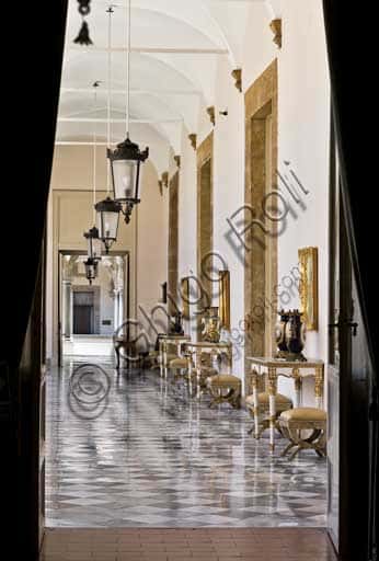 Corridoio dell'Appartamento Reale del Palazzo dei Normanni a Palermo
