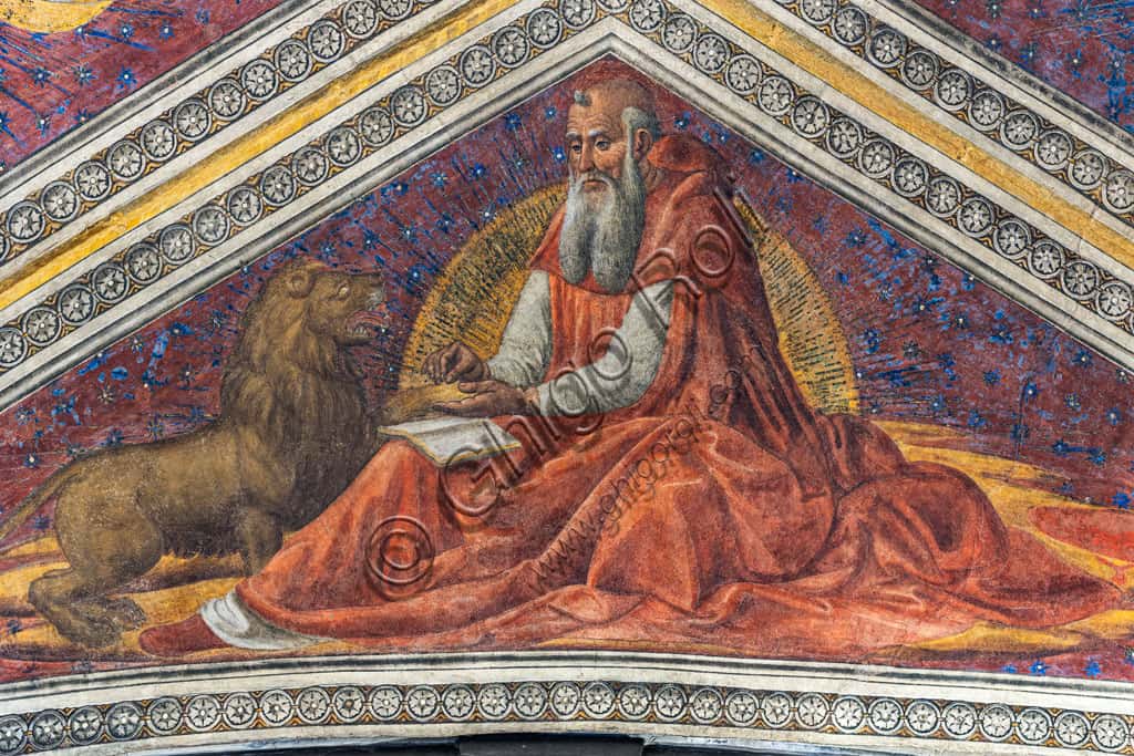 Affresco di San Girolamo di Cosimo Rosselli nella Chiesa di Sant'Ambrogio a Firenze