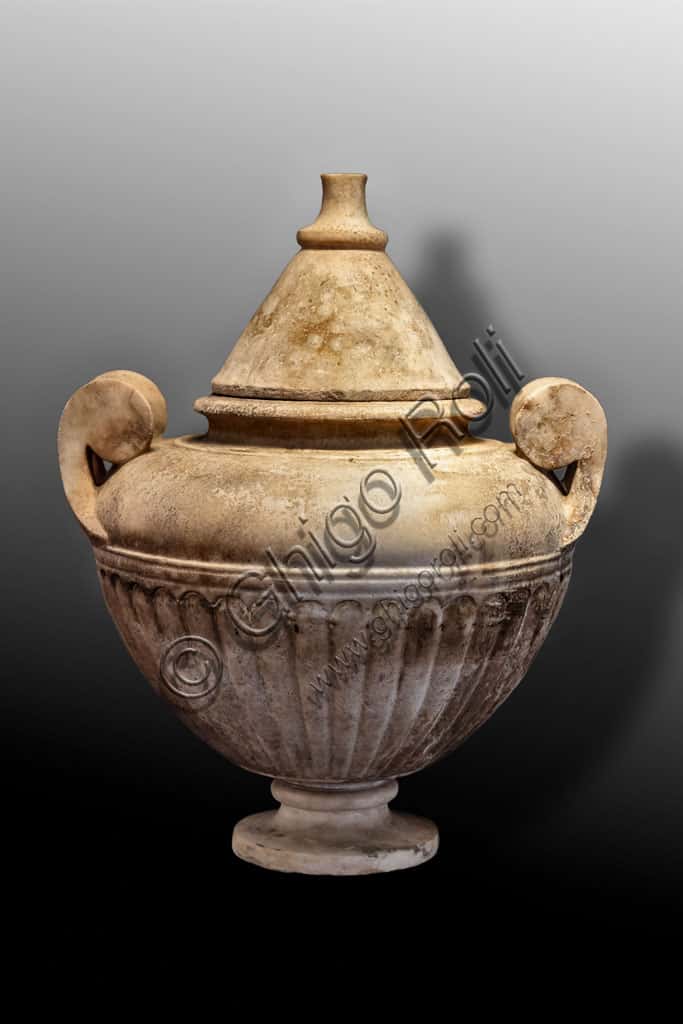 Roman Alabaster Krater at Santa Giulia Museum, Brescia