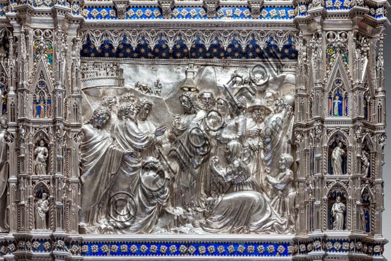 Christ Receives the Messengers of San Giovanni: Tile of the Silver Altar