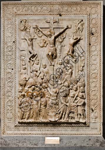 Crucifixion (1443) by Gagini Workshop in Genoa Cathedral
