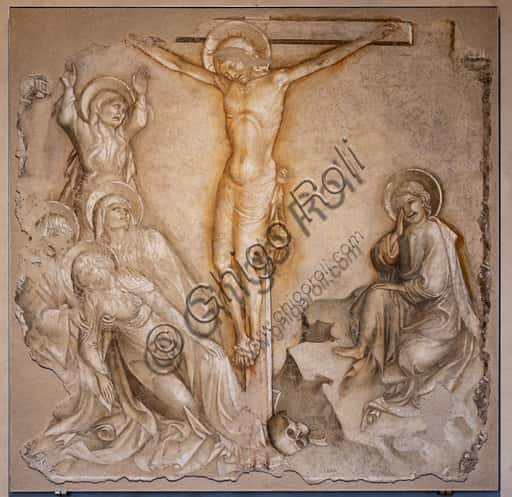 Crocifissione di Iacopo Salimbeni a Perugia: Madonna dolente e San Giovanni