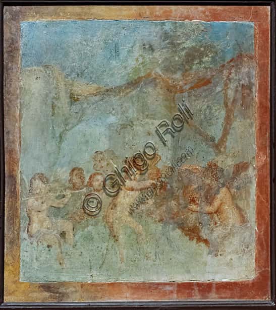 Psyche's Dance, House of Marcus Lucretius in Pompeii - Fourth Style Fresco