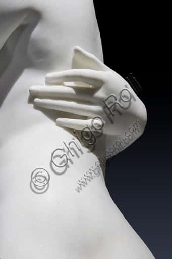 The Graces and Cupid: Detail of the Embrace in Marble by Thorvaldsen