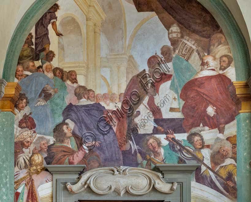 Affresco dell'Incoronazione di Carlo V a Bologna di Volterrano, Villa Petraia