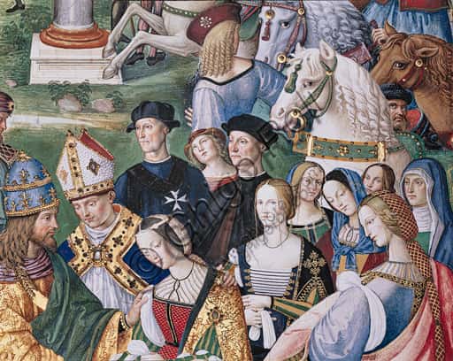 Pinturicchio Fresco: Aeneas Sylvius Introduces Eleonora to Frederick III