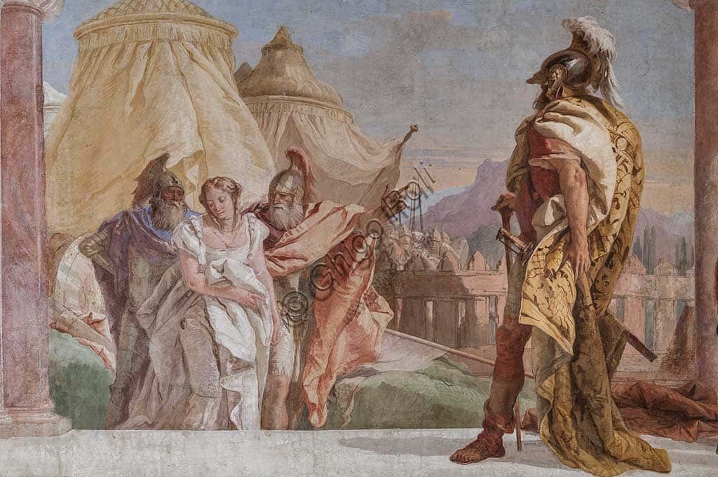 Tiepolo Fresco: Briseis Led to Agamemnon at Villa Valmarana ai Nani