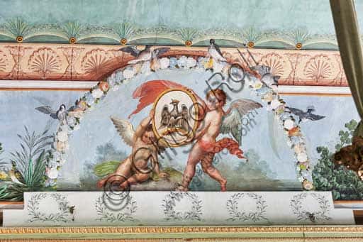 Affreschi della Sala degli Uccelli nel Palazzo dei Normanni a Palermo