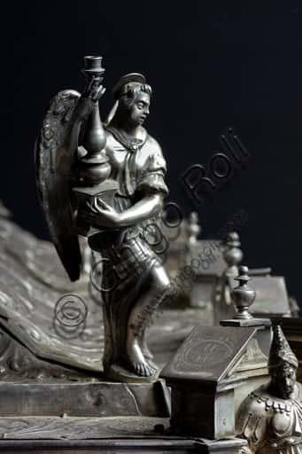 Processional Ark of Corpus Christi in Genoa: Angel Detail in Silver