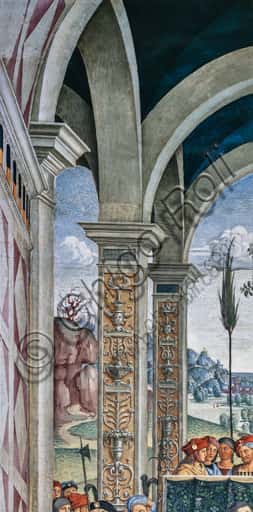 Architecture of the Council Hall in Pinturicchio's Fresco of Pius II