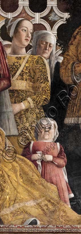 Detail with Barbarina, Paola Malatesta and Dwarf: Mantegna's Camera Picta