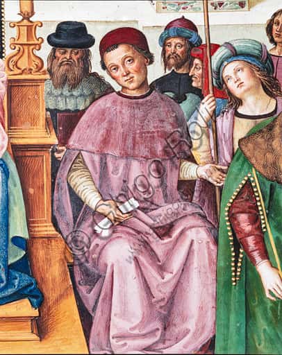Pinturicchio Fresco: Cardinal in the Piccolomini Library
