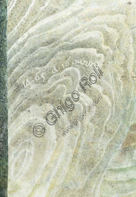 Mantegna's Fresco in the Camera Picta: Inscription Detail