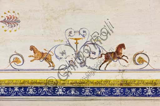 Decorazione con Tigre e Cavallo nella Sala Rossa del Palazzo dei Normanni