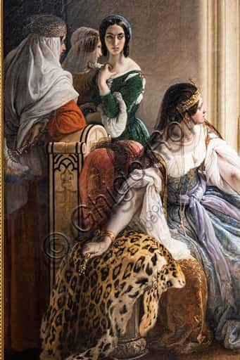 Dettaglio di 'Giorgio Cornaro a Cipro' di Francesco Hayez: Analisi Pittorica