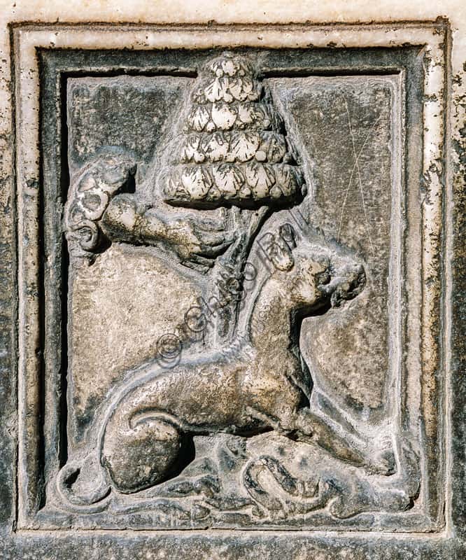 The Fountain of the Courtyard of the Rocchetta at Sforza Castle in Milan