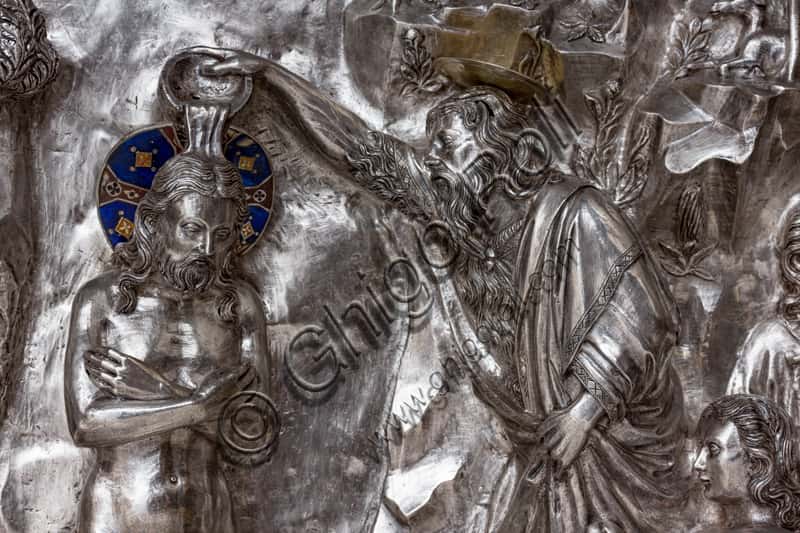 The Baptism of Christ Tile, Silver Altar Detail, Opera del Duomo Museum