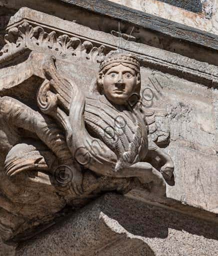 Sculpted Frieze on the Corbel of Cremona Duomo's Main Portal