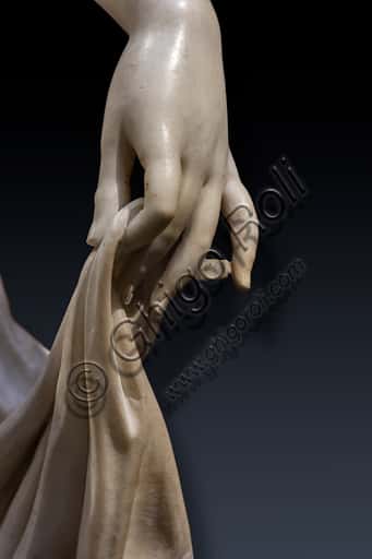 Dancing Terpsichore Sculpture: Hand Detail by Gaetano Matteo Monti