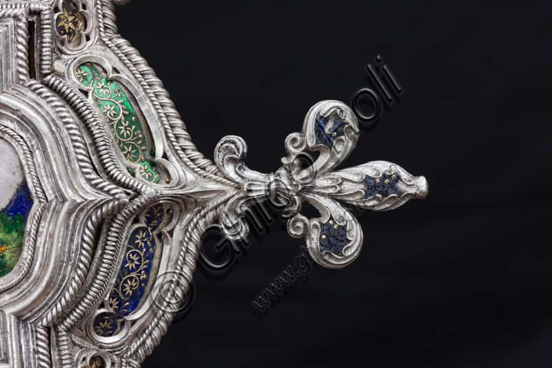 Renaissance Silver Cross with Enameled Frieze, Museum of the Opera del Duomo Florence