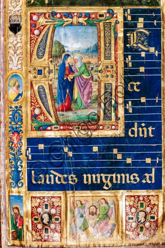 Detail of the Visitation: Illumination by Boccardino the Elder