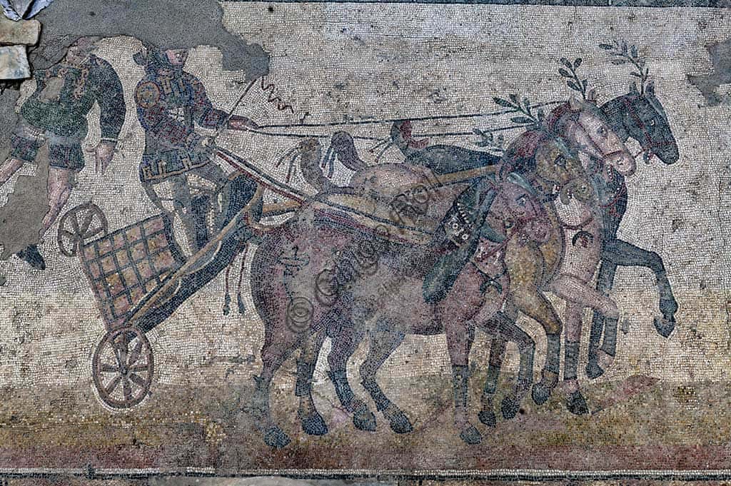 Chariot Race Mosaic - Roman Villa of Casale, Piazza Armerina