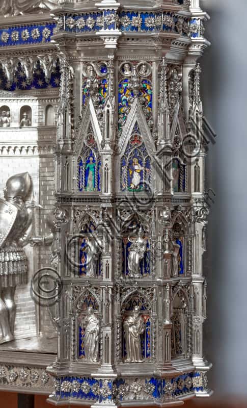 Corner Pillar Detail of the Silver Altar of St. John's Treasure, Florence
