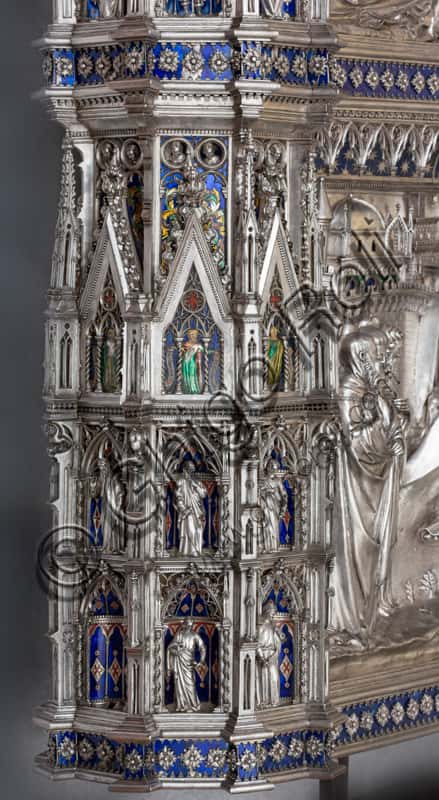Silver Altar of St. John's Treasure: Pillar with Saints and Prophets