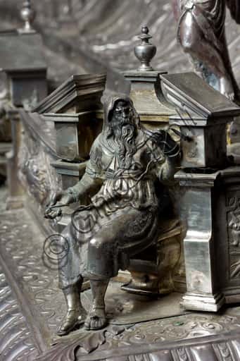 Processional Ark of Corpus Christi in Genoa: Silver Sculpture Detail