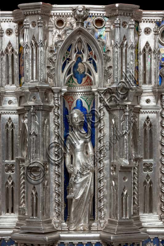 Statuette of a Saint from the Dossal, Silver Altar of St. John's Treasure