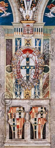 Stemmi della Libreria Piccolomini: Cardinale Todeschini e Piccolomini-Aragona