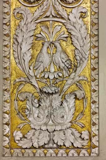Decorazione a stucco veneziano nella Sala Gialla del Palazzo dei Normanni