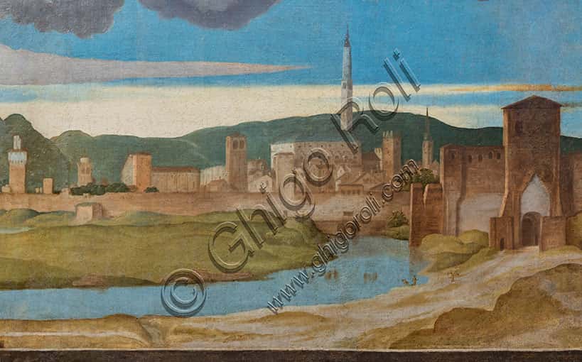 Renaissance View of Vicenza in the Madonna of the Stars Painting