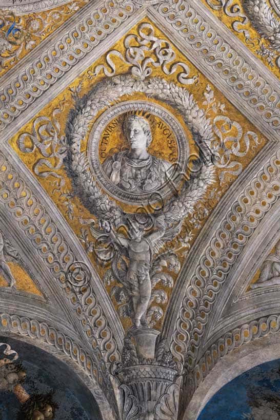 Vault of the Camera Picta: Portrait of Augustus in Mantua's Ducal Palace