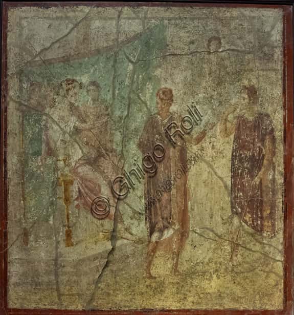 Dido and Aeneas in Pompeii: Fresco from the Triclinium, North Wall