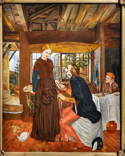 The Proposal (The Marquis and Griselda) Painting by Frederic George Stephens (1850)