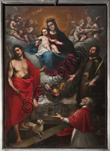 Madonna and Child with Saints: Painting by Piola in Genoa Cathedral