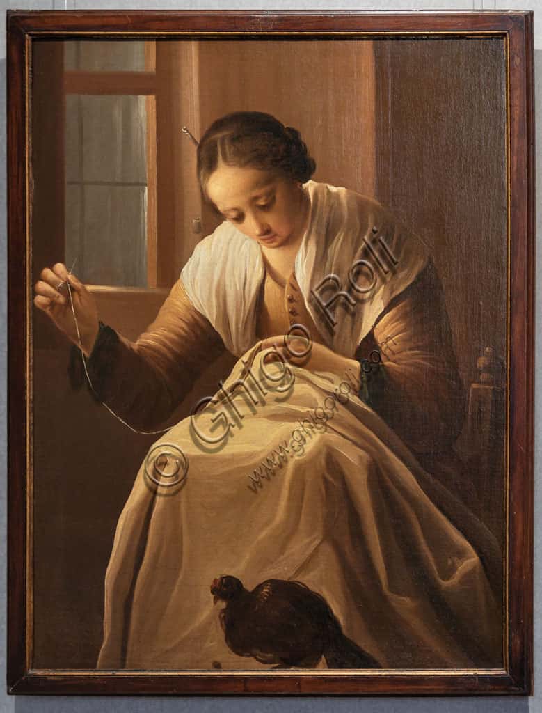 Antonio Cifrondi's 'Sewing Girl': Analysis at Pinacoteca Tosio Martinengo