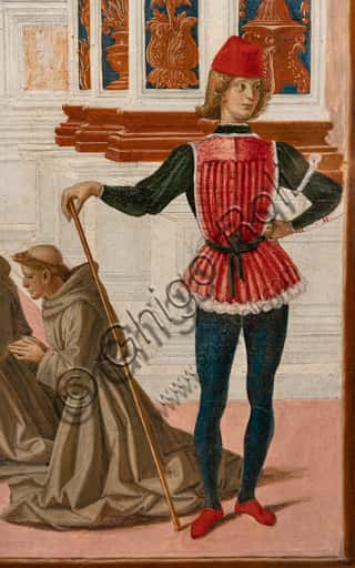 Dipinto di Perugino: San Bernardino risana una fanciulla
